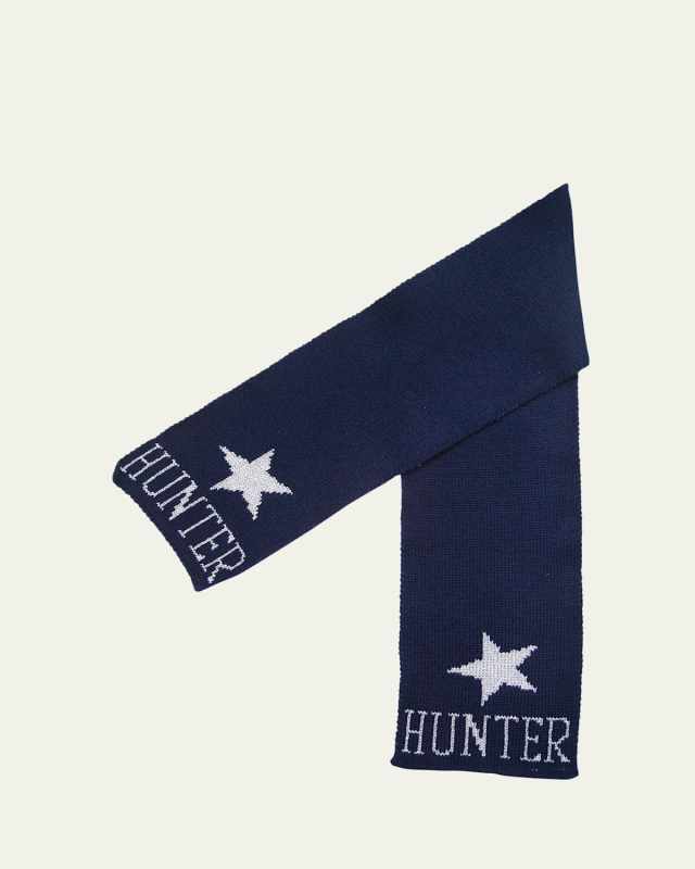 Kid's Metallic Single Star Scarf, Personalized